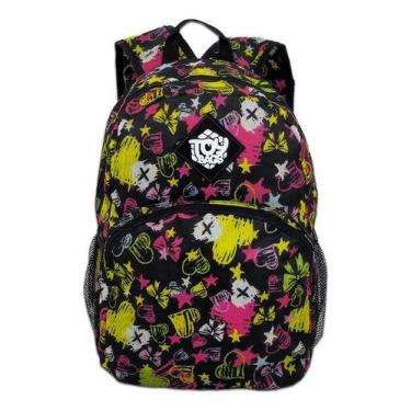 Imagem de Mochila Escolar Meninas Reforçada Estampada Coração Love Bag 25L Color