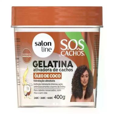 Imagem de Gelatina Ativadora de Cachos Hidratação Óleo de Coco - Salon Line