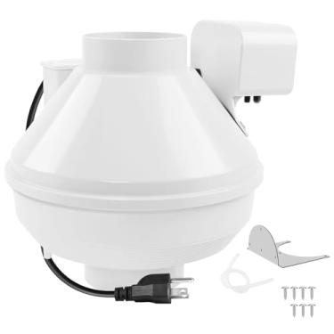 Imagem de Ventilador de aumento de secador de 10 cm com plugue, compatível com ventiladores DBF 110 aumentam a pressão de exaustão, secagem mais rápida de roupas, toalhas, lençóis, etc. Ventilador de ventilação