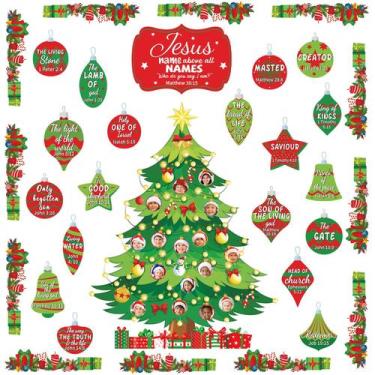 Imagem de Conjunto de quadros de avisos do presépio de Natal gisgfim, 46 unidade