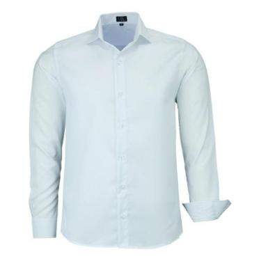 Imagem de Camisa Amil Manga Longa Comfort Sem Bolso Não Amassa 3015, Branco, 6