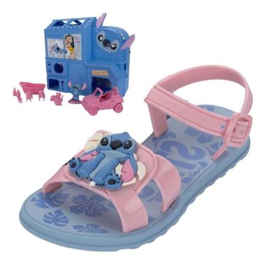 Imagem de Sandália Infantil Menina macio Leve Casual Pet Shop Stitch
