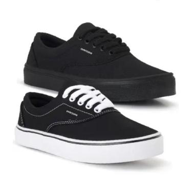 Imagem de KIT 2 pares Tenis Feminino Old Tradicional Adulto Skool overzone Envio