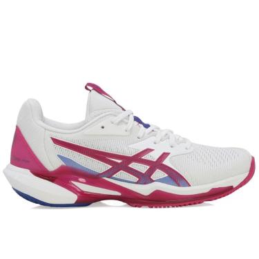 Imagem de Tênis Asics Solution Speed FF 3 - All Court - Branco e Rosa