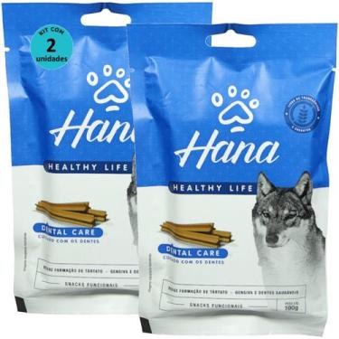 Imagem de Kit 2 Snacks Hana Healthy Life Dental Care Para Cães Adultos 100g