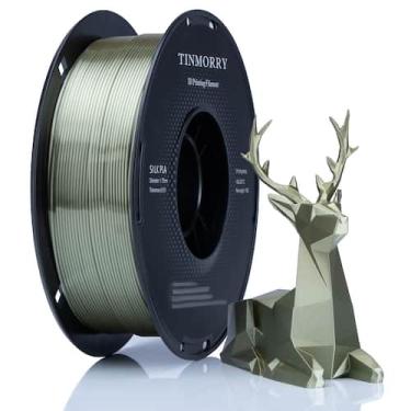 Imagem de Filamento de impressora 3D TINMORRY PLA 1,75 mm 1 kg de bronze de seda