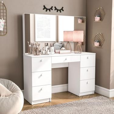 Imagem de Penteadeira 7 Gavetas com Espelho Larissa