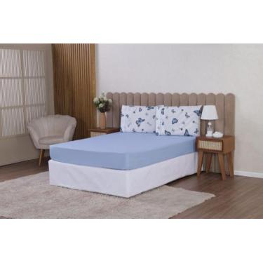 Imagem de Jogo de Lençol Malu Para Cama Solteiro 2 Peças 180 Fios 100% Algodão T