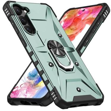 Imagem de SORAKA Capa para Samsung Galaxy S23 com suporte para anel,PC rígido e TPU macio,proteção dupla 2 em 1,compatível com suportes magnéticos para carros