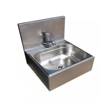 Imagem de Pia Suspensa Lavatório Industrial Lavar As Mãos Assepsia Inox - Ecomme