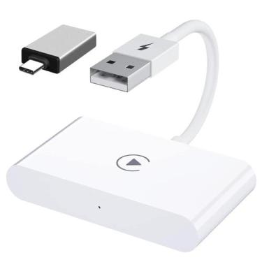 Imagem de Adaptador CarPlay sem fio GUSSLM para carros CarPlay com fio OEM