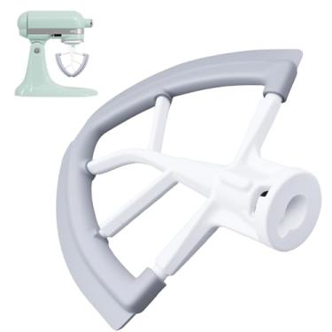 Imagem de Batedeira de borda flexível compatível com batedeira de cabeça inclinada de 4,5 QT 5 QT, acessório de misturador de cozinha com bordas de silicone para misturar massa, purê de batatas, massa de