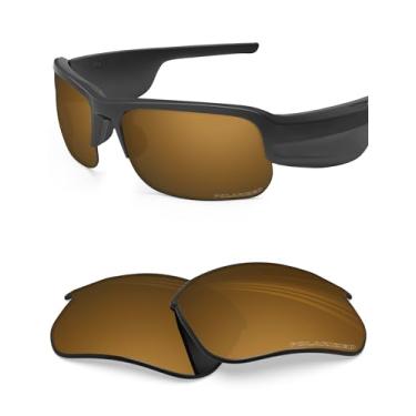 Imagem de BLAZERBUCK Lentes de reposição polarizadas de policarbonato para óculos de sol BOSE Tempo - Ouro pérola