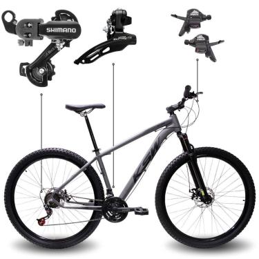 Imagem de Bicicleta Aro 29 Bike Ksw Xlt Shimano Freio Hidráulico 21 Marchas Grafite Fosco -ad Pto 17