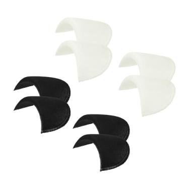 Imagem de 4 pares de ombreiras, almofadas de ombro de fantasia pequenas almofadas de esponja respiráveis com 1 cm de espessura para mulheres, roupas masculinas, blazer, casaco, costura