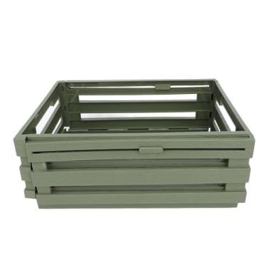 Imagem de AYNEFY Caixa de Armazenamento Expansível Design Ajustável Pp Dobrável Organizador Bin 30.5 a 51.5cm Ideal para Soluções de Armazenamento de Quarto de Escritório (Verde)