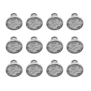 Imagem de Alfinetes de liga leve de reposição Jean Buttons HEALLILY (12 unidades