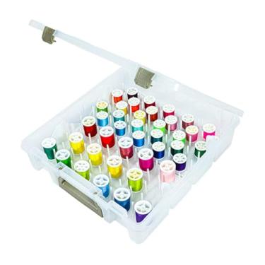 Imagem de ArtBin Super Satchel Box W/Removable Thread Trays-15"X14"X3.5" Translucent -9002AB