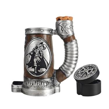 Imagem de TCGADVN Conjunto de caneca DND com torre de dados, copo de dados DND com armazenamento, suporte para bebidas 12/473 ml, acessórios DND para jogadores, melhor presente para amantes de jogos RPG