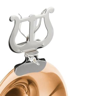 Imagem de Suporte de partitura de trombone, clipe de lira ajustável para instrumentos de sopro, design de grampo fácil