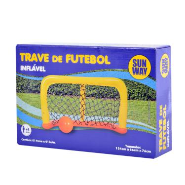Imagem de Trave de Futebol Inflável em PVC - 134x66x76cm - Jogo para Piscina ou Gramado