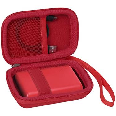 Imagem de khanka Capa de substituição rígida para viagem para Anker PowerCore Speed 10000 10000 mAh QC Charge 3.0 Carregador portátil externo bateria Power Bank (vermelho)