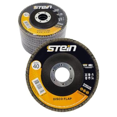 Imagem de Kit 10 Peças disco flap curvo 4.1/2 115mm metais ferrosos varios Grãos (Grão 40)