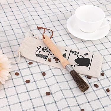 Imagem de Phefop Escova de Limpeza de café, Cabo de Madeira de Faia, Cerdas Elásticas Altas para Moedor de café e Limpeza de Máquina