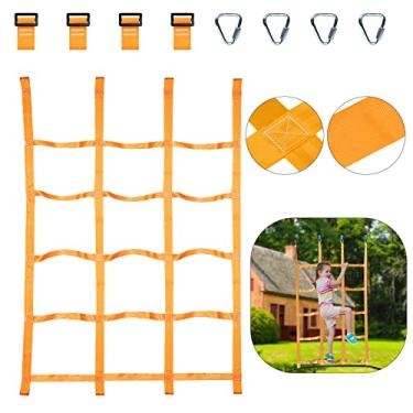 Imagem de Climbing Cargo Net for Kids,Outdoor Climbing Net for Ninja Warrior Obstacle Course Playground, with 7.1 X 7.1 inches Small Grid