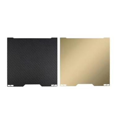 Imagem de Placa de construção suave dupla face para bambulab h2d textura de cama pei pey pet peo placa acessórios de impressora 3d 325x355mm(PET-PEI)