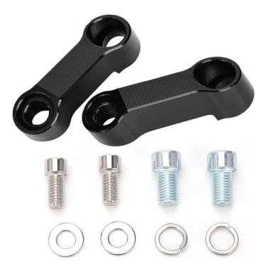 Imagem de Generic Kit Adaptador de Espelho Retrovisor para Motocicleta, Extensor de Montagem Riser de 10 Mm 8 Mm Com Construção Em Liga de Alumínio, para Aberturas de Montagem de Bicicleta
