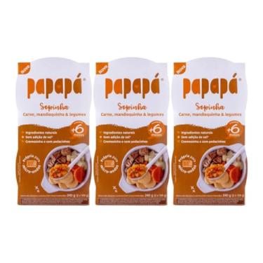 Imagem de Papinha Kit 3un Sopinha Sabor Carne, Mandioquinha e Legumes 240g