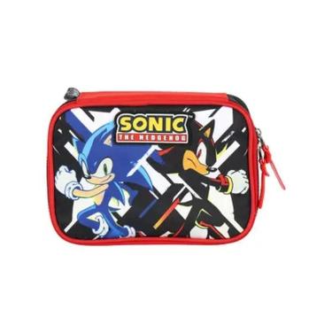 Imagem de Estojo Escolar Box Sonic The Hedgehog Preto ET49834SO Luxcel
