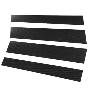 Imagem de aqxreight Postes da Coluna da Janela Porta do Carro Guarnição Forte Adesivo de Substituição 2008-2021 (estilo de fibra de carbono)