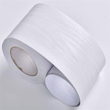 Imagem de GQQGSHOP Faixa autoadesiva de borda de parede de 5 metros à prova d'água, decoração de borda de parede, painéis de parede de PVC, borda de teto, moldura de porta, linha de cintura, decoração de