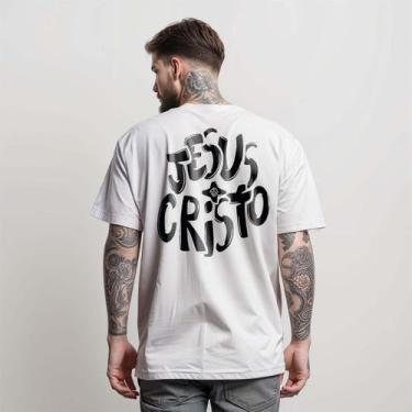 Imagem de Camiseta Street Wear JESUS CRISTO DIVERSE ESTILOS Camisa Manfinity Mas
