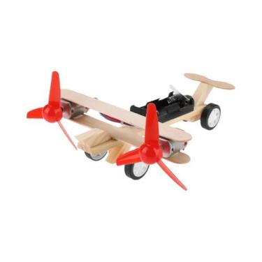 Imagem de Kit De Montagem De Robô De Madeira DIY Para Crianças, Experimento Cien