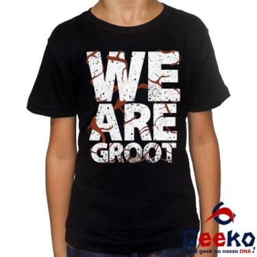 Imagem de Camiseta Infantil We Are Groot 100% Algodão Guardiões da Galáxia Nós S