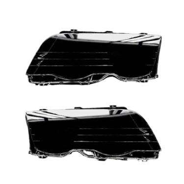 Imagem de Farol do carro capa lente escudo de vidro frente farol transparente abajur compatível com bmw série 3 e46 1998 1999 2000 2001 acessórios