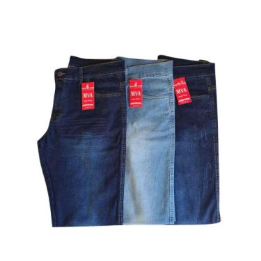 Imagem de Calça Jeans Masculina Skinny Elastano Atacado Promoção Barato - MVA Je
