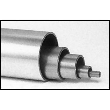 Imagem de Tubo redondo sem costura de alumínio 6061-T6 ASTM B210, 7,6 cm OD x 0,635 cm parede 30,5 cm de comprimento