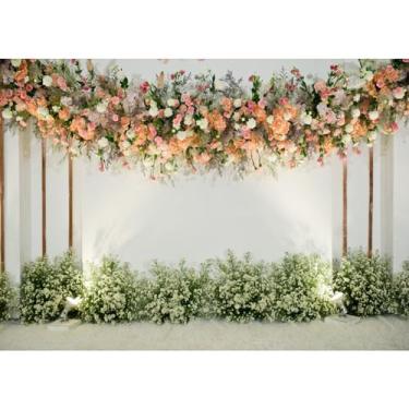 Imagem de Cenários de fotografia de estúdio 2,1 x 1,5 m / 7 x 5 pés Cenários de fotografia de casamento para estúdio fotográfico adereços para decoração de festa, fotos de retrato de bebê