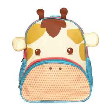 Imagem de Mochila Infantil Escolar Bichinho 3D Costa Com Alças Girafa - Clio Pet