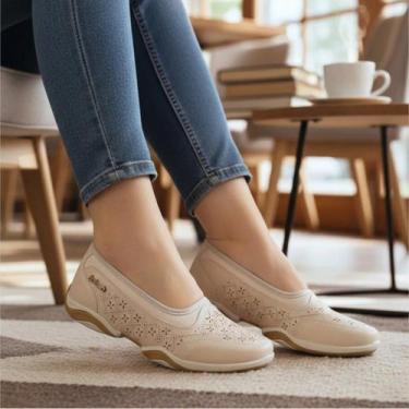 Imagem de Tênis Sapatilha Slip On Feminino Calce Fácil Conforto C2743 - Kolosh, 