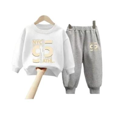 Imagem de Conjunto De Agasalho Infantil De Outono Para Meninos E Meninas, Blusa 