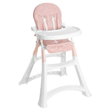 Imagem de Cadeira para Refeição Galzerano Alta Premium 5070RO - Até 15kg - Rosa