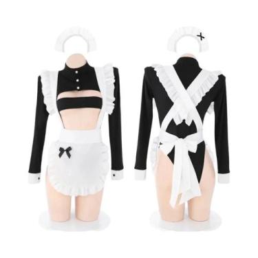 Imagem de Fantasia Sexy De Maid Lolita Para Mulheres, Vestido Com Avental Kawaii
