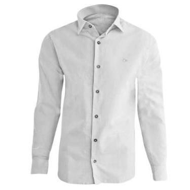 Imagem de Camisa Ogochi Azul Gelo Ml Casual Slim Flame-Masculino