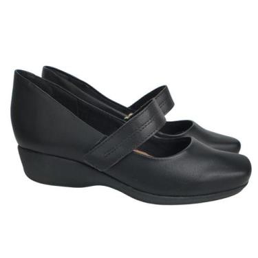 Imagem de Sapato Feminino Super Conforto Firezzi Boneca 203006/233002, Preto, 36