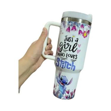 Imagem de Copo Térmico De Aço Inoxidável De 40oz Com Canudos E Tampa, Caneca Tér